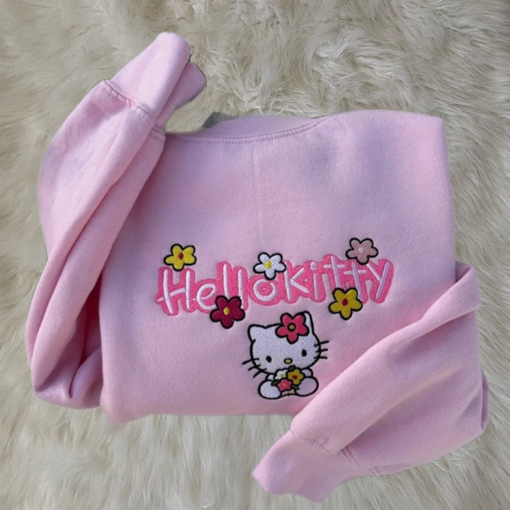 🌸Kitty X Flowers💐 Crewneck